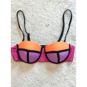 Colorful bikini top